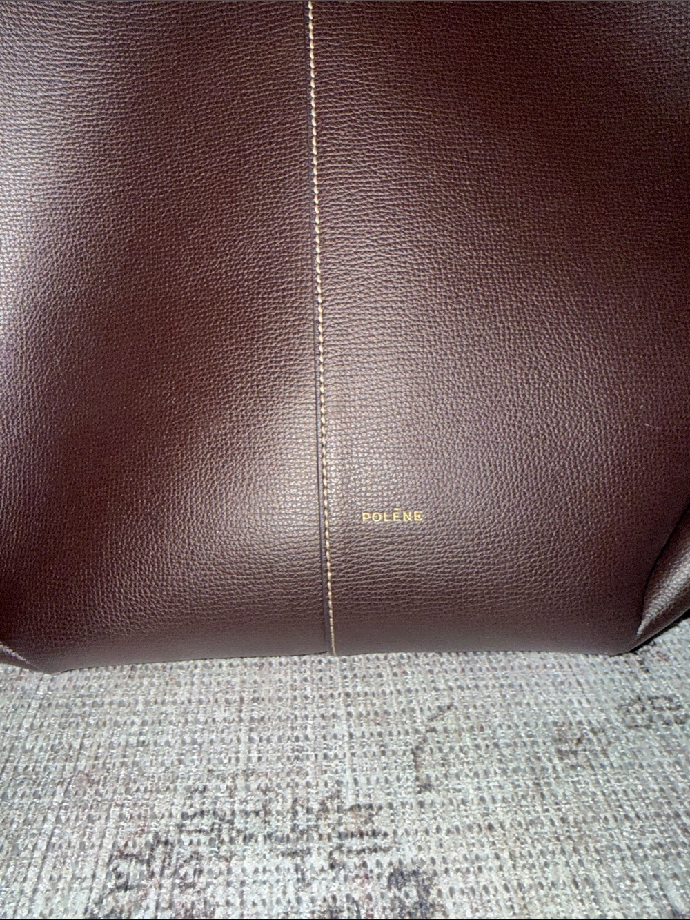 POLENE CYME TEXTURED EBONY BAG - Picture 5 of 17